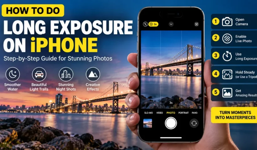 how to do long exposure on iphone