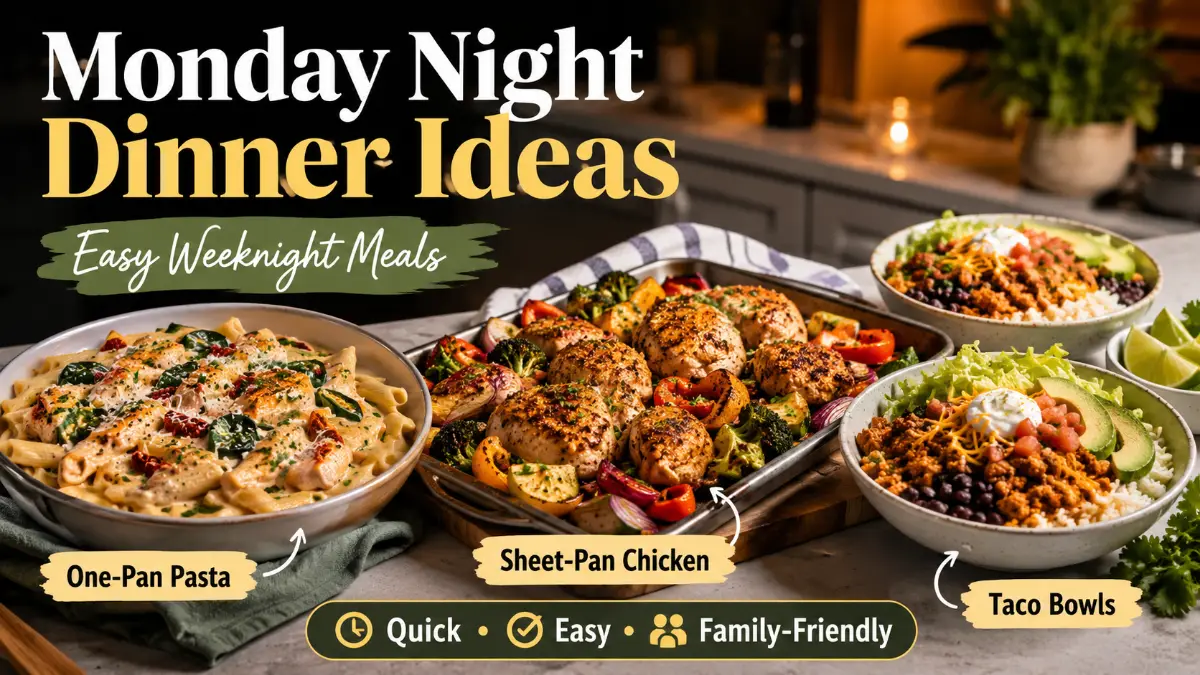 monday night dinner ideas